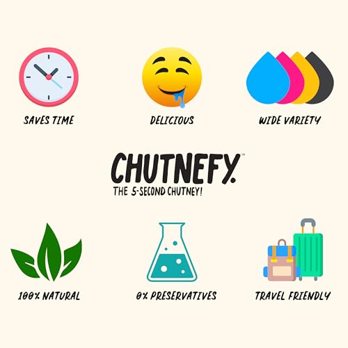 Image of Chutnefy - 5-Second Instant Classic Breakfast Combo Chutney - Pack of 4 - Each Pack Serves (5-6) | Coconut & Tiffin Sambar | Home Style Delicious & Ready-to-Eat Chutneys