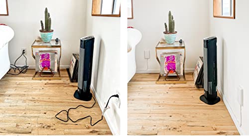 Image of Sleek Socket Original & Patented Ultra-Thin Outlet Concealer with Cord Concealer Kit, Flat Extension Cord with Multi Outlets Power Strip, Ideal for Home Improvement, Hide Bulky and Messy Cords