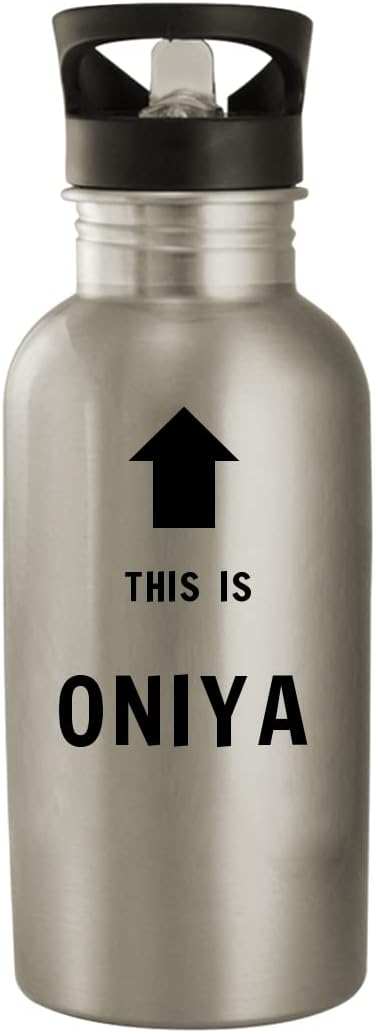 This Is Oniya - 20oz Stainless Steel Water Bottle, Silver