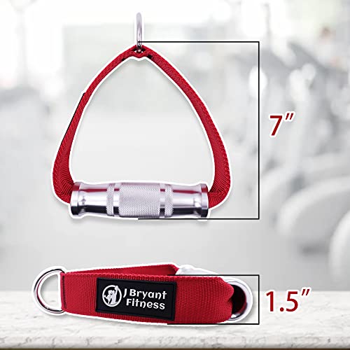 J Bryant Fitness Resistance Band Handle Cable Machine Attachment for Pulley Machine Heavy Duty Metal D Handle Aluminum Alloy Handle Grips Durable Workout Handle Pulley LAT Pulldown System - Image 4