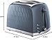 Russell Hobbs Honeycomb 2 Slice Toaster (Extra wide slots, High lift feature, 6 Browning levels, Frozen/Cancel/Reheat function, Removable crumb tray, 850W, Grey textured high gloss) 26063