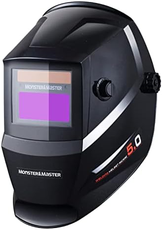Monster&Master Welding Helmet, True Color Auto Darkening Welding Helmet, 2 Arc Sensor Wide Shade, Large Viewing Screen, Welding Helmets for Men, MM-WH-003