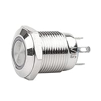 Lamptron 16mm DOT Orange Momentary Illuminated Switch Black kopen bij .n