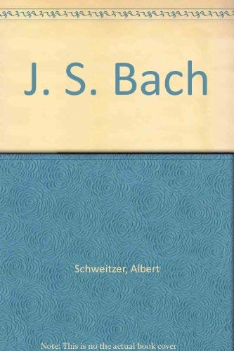 J. S. Bach 082831733X Book Cover