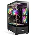 High FPS Gaming PC,Ryzen 7 5800X 8-Core,16GB DDR4 High-Speed RAM, RTX 2080 Graphics Card,1TB SSD Ultra-Fast Storage,ARGB Fans,650W Power Supply,Windows 11 Pro,Esports PC Tower,RGB Keyboard & Mouse