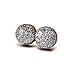 Stud Earrings,Sparkle, 10 mm, Handmade, Stainless Steel Posts for Sensitive Ears Stud for Women Men Girls(Silver Sparkle)