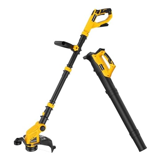Cordless Weed Eater and Leaf Blower Combo Compatible with Dewalt 20V Max Battery(Battery Not Included), 12 Inch Weed Trimmer/String Trimmer with Auto-Feed, Lightweight 20V Leaf Blower Cordless
