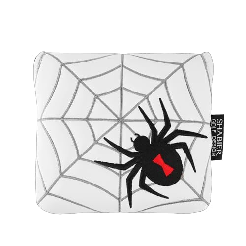 Image of Golf Big Mallet Putter Head Cover Heel-Shaft Square Headcovers Fits for TaylorMade Spider X EX TOUR (White)