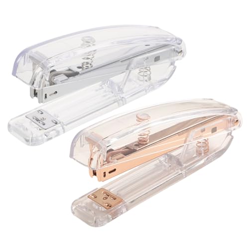 NOLITOY 2pcs Metal Staplers with Staple Remover Heavy Duty Hand