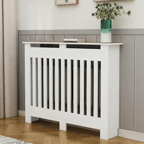 KLWQR Cubre Radiadores para el Hogar Cubreradiador Listones Modernos Estantes para Radiador Muebles Decorativos para el Hogar Sala de Estar y Dormitorio(70x70x25 cm/28x28x10 in)