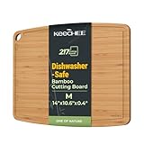 Best Cutting Board Dishwasher Safe 8 Keechee Dishwasher Safe Durable Lightweight Bamboo Wood Cutting Boards for Busy Kitchen, Easy Storage & Clean Wooden Chopping Boards Reversible with Juice Groove, Kitchen Gift for Home Cooks