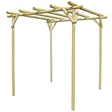 pergolas de madera para jardin leroy merlin Postes y diámetro de las barras superiores: 6 cm