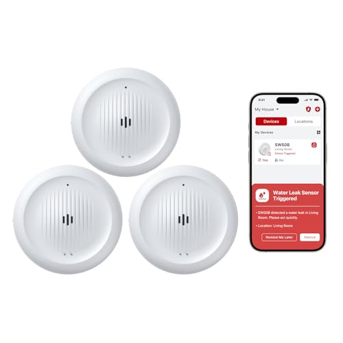 X-Sense 2-in-1 Wi-Fi Water Leak Detector & Freeze Detector No Hub (3-Pack)