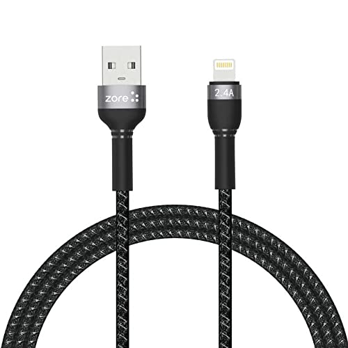 Zore Shira Serisi Lightning USB Kablo 1m, Siyah