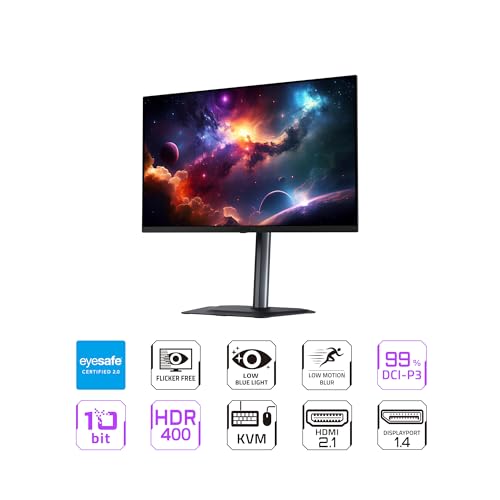 Image of GIGABYTE - MO27Q2-27 QD-OLED Gaming Monitor - QHD 2560x1440-240Hz - 0.03ms GTG - AMD FreeSync Premium Pro - Type C KVM - HDMI, DP - Height Adjustable - Black