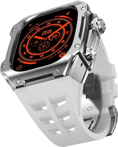 Kit mod de montre 49mm en caoutchouc robuste couleur agate pour Apple Watch Ultra 2