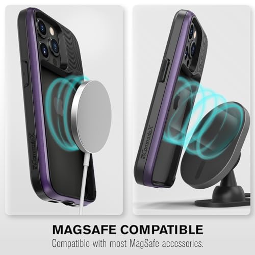 Étui portefeuille iPhone 15 Pro violet Vena vCommuteX compatible MagSafe avec béquille - 4