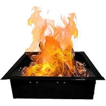 Simond Store Square Fire Pit Ring Insert - Powder Coated 2MM Carbon Steel 29" OD & 25" ID Fire Pit Liner - Smokeless Bonfire Liner with Easy Assembly for Outdoor Gatherings