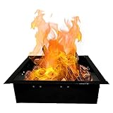 Simond Store Square Fire Pit Ring Insert - 2mm Heavy Duty Steel 29' OD & 25' ID Fire Pit Liner - Smokeless Bonfire Liner with Easy Assembly for Outdoor Gatherings