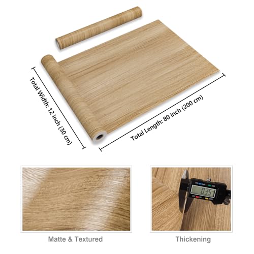 Papel pintado de madera marrón de vinilo para encimeras y muebles 8