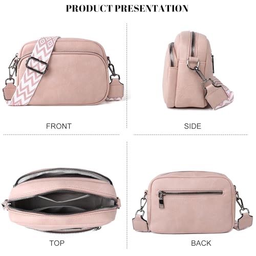 Image of TANTOMI Small Crossbody Bag for Women, Vegan Leather Shoulder Bags for Women, Travel Purse with Adjustable Shoulder Strap
