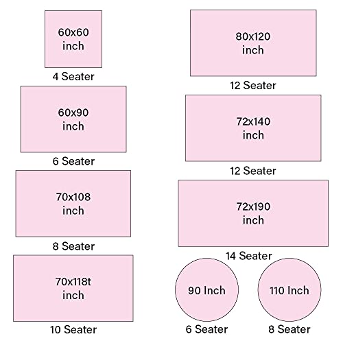 Cotton Block Print Tablecloth-Indian Tablecloths For Rectangle Square Tables- Long Outdoor Washable Table Cover - Multiple Sizes For Wedding, Christmas #TOP4