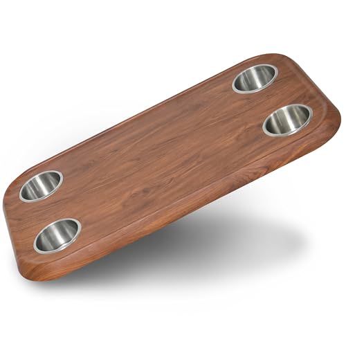 Cinnamon Luxury Pontoon Boat Tabletop - Mount Any Table Post Bracket to the Underside of the Top - No-Wobble Pontoon Table Flush Mount Design - Universal Mounting Plate Included – In 6 Colors