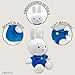 KIDS PREFERRED Miffy Plush Toy, 8 Inch Sitting Dutch Bunny Plush from Dick Bruna, Soft Boa Rabbit Bunny Stuffed Animal Plushie Doll for Girls and Boys