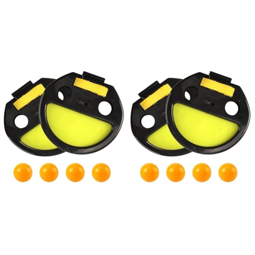 BESPORTBLE Toss and Catch Ball Game Set, 2 Pairs Throw Catch Ball Game with 8 Balls for Kids Ball and Catch Game Outdoor Yard Games Beach Pool Toys