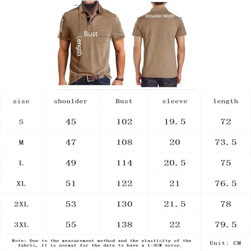 Legou Camisa polo masculina, manga curta, gola xadrez, com bolso, ajuste regular, casual, leve, Verd