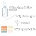 4 Pack 2oz Clear Glass Spray Bottles, Fine Mist Refillable Atomizer for Essential Oils, Perfume, Hair, Face & Travel | Leak-Proof Mini Empty Spritzer Bottles with Labels, Funnel & Pipette (60ml)