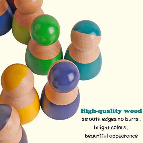 Muñecos de madera Rainbow Friends para niños miniatura 5
