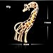 Enamel Giraffe Animal Brooch Pin for Women Men Fashion Rhinestone Gold Tone Dress Hat Costume Accessories Creative Christmas Birthday Holiday Decor Jewelry Gift for Pet Lover (Brown)