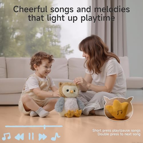 Miniatura 3 de Ejog Pup Búho De Peluche Eléctrico Interactivo, Buho Peluche Que Baila, Canta, Graba Y Repite La Voz, Juguete De Búho Para Niños