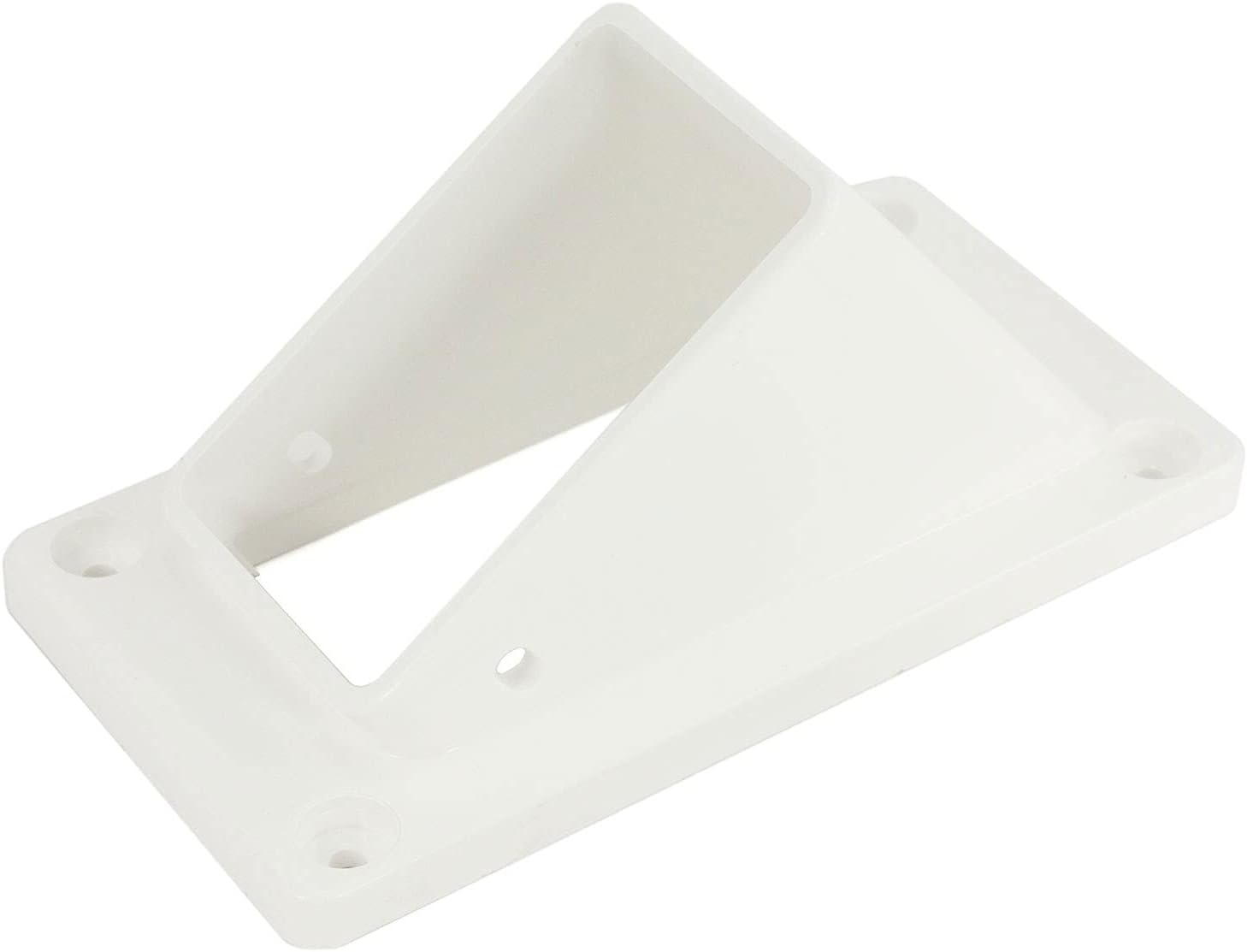 2" x 3 1/2" Stair Rail Handrail Vinyl Bracket Kit | Vinyl Fence Brackets | Screws Included | White