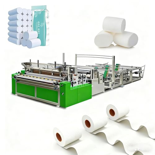High Speed Industrial Toilet Paper Making Machine, Automatic Tissue Paper Production Line with Rewinding, Embossing, Cutting and Packing System for Paper Manufacturing Mill