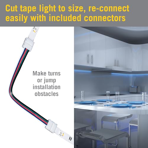 Armacost Lighting 423500 RibbonFlex Home 16ft. RGB+W Smart LED Tape Light Kit, Multi-Color and White by Armacost Lighting - Image 6