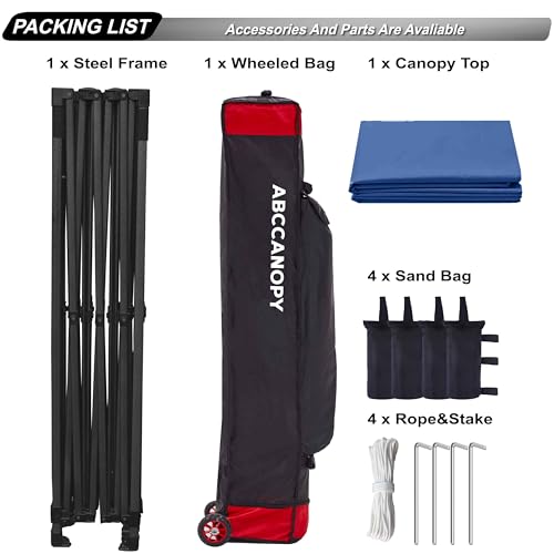 Image of ABCCANOPY Patio Pop Up Canopy Tent 8x12 Commercial-Series (Navy Blue)