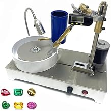 Portable Gemstone Faceting Machine, 120W Gemstone Processing Machine with Digital Display Manipulator, 50-1800rpm, Jade Grinding and polishing Machine for Jewelry, Agate, Jade