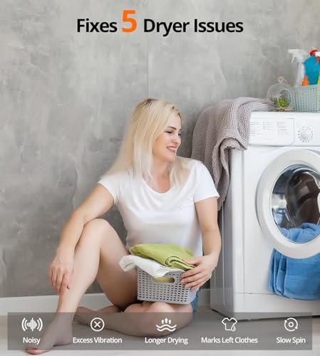 Kit de reparación de secadora para Electrolux y Frigidaire con 5 ruedas y rodillo 5304523155 7