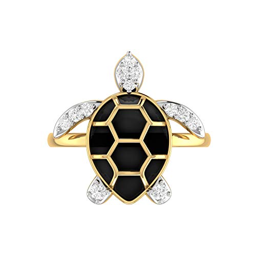 Image of PC Jeweller The Turtle Yellow Gold Ring for Women