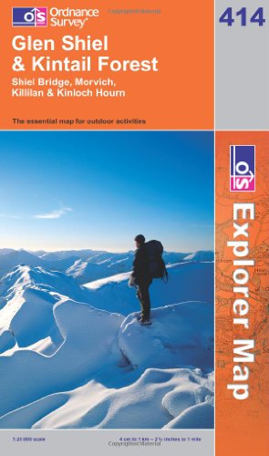 OS Explorer map 414 : Glen Shiel & Kintail Forest