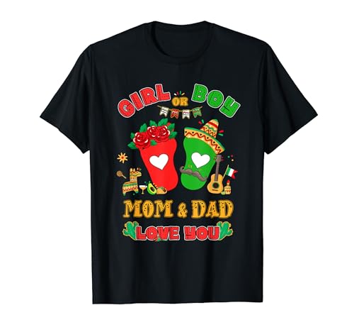 Mexicano Mamá Papá Niña O Niño Mamá Papá Te Quiero Cinco De Mayo Camiseta