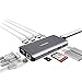 Lenovo USB C Hub, Type C Adapter With 4K HDMI, VGA, Gigabit Ethernet, USB C PD Power Delivery, USB 3.0, USB 2.0, SD/TF Card Reader, Audio Jack, Compatible For USB Type C Devices