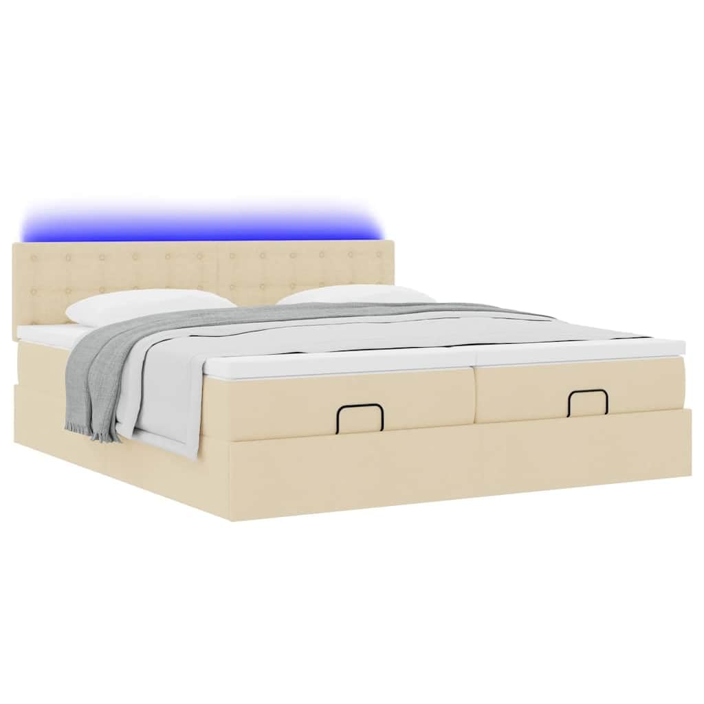 Letto contenitore con sollevamento idraulico a gas con materassi a molle