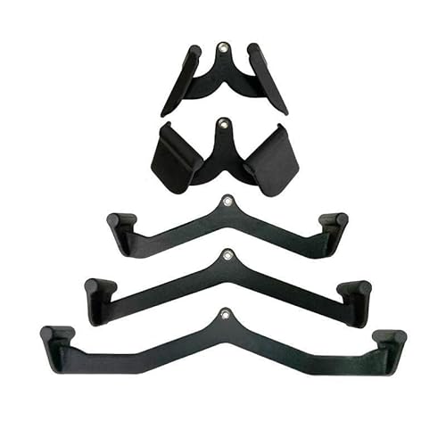 Kit 5 Puxadores Anatomicos Emborrachados Musculacao Costas