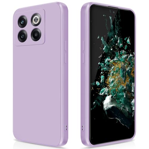 GiiYoon Funda para OnePlus 10T / OnePlus Ace Pro, Case de Silicona Suave de TPU Carcasa Protector de Goma Fexible Prueba Liviano y a Delgado de Golpes Antirrayas para Teléfono (Violeta)
