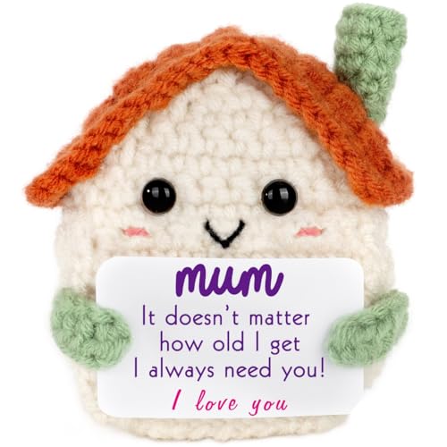 TKGIFTHOT Valentines Sentimental Mom Gift from Daughter Son Crochet House Plush Keepsake Unique...