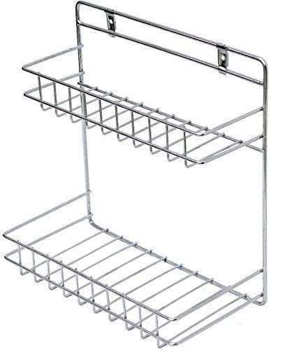 VY84 Stainless Steel Wall Mounted Rack for Kitchen, Detergent Rack, Shelves Rack, 2 Tier Bathroom Rack, 2 Layer Steel Rack, Bathroom Wall Mount Rack (Set of 1) (B0BQMWB2RD) Amazon Price History, Amazon Price Tracker