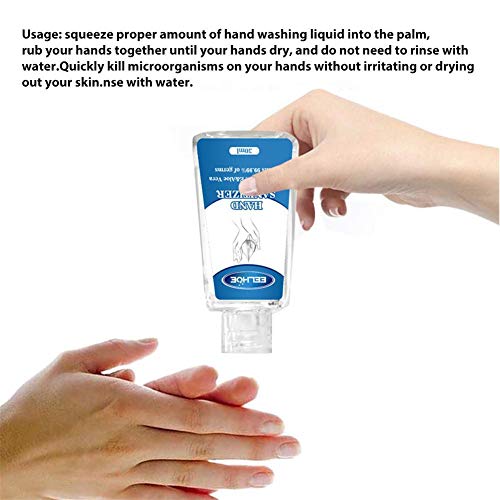 Hand Sanitizer, Disposable Hand Sanitizer Portable Wash Hand Cleaner Gel Instant Hand Cleaner Moisturizing Cars Free Antibacterial Dirty Cleaning - Thumbnail 3